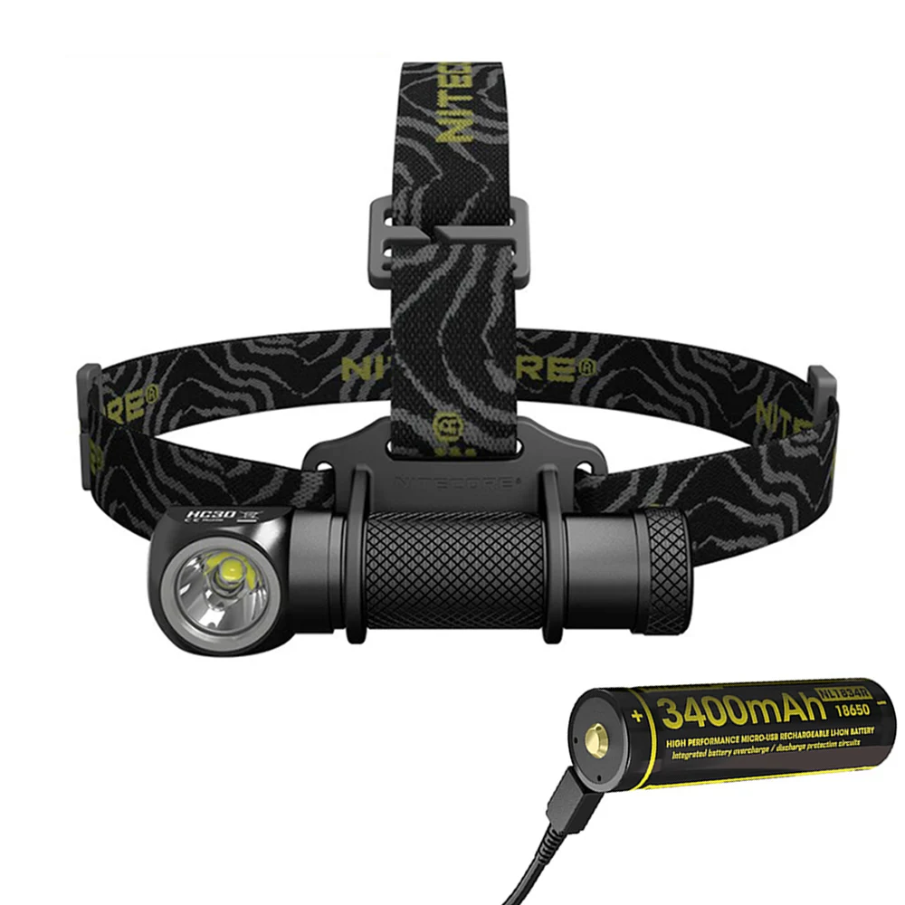 HC30 NL1834R NITECORE HC30 наружный спортивный налобный фонарь CREE XM-L2 U2 max 1000 люмен дальность луча 162 М головной светильник водонепроницаемый головной светильник - Испускаемый цвет: HC30 NL1834R