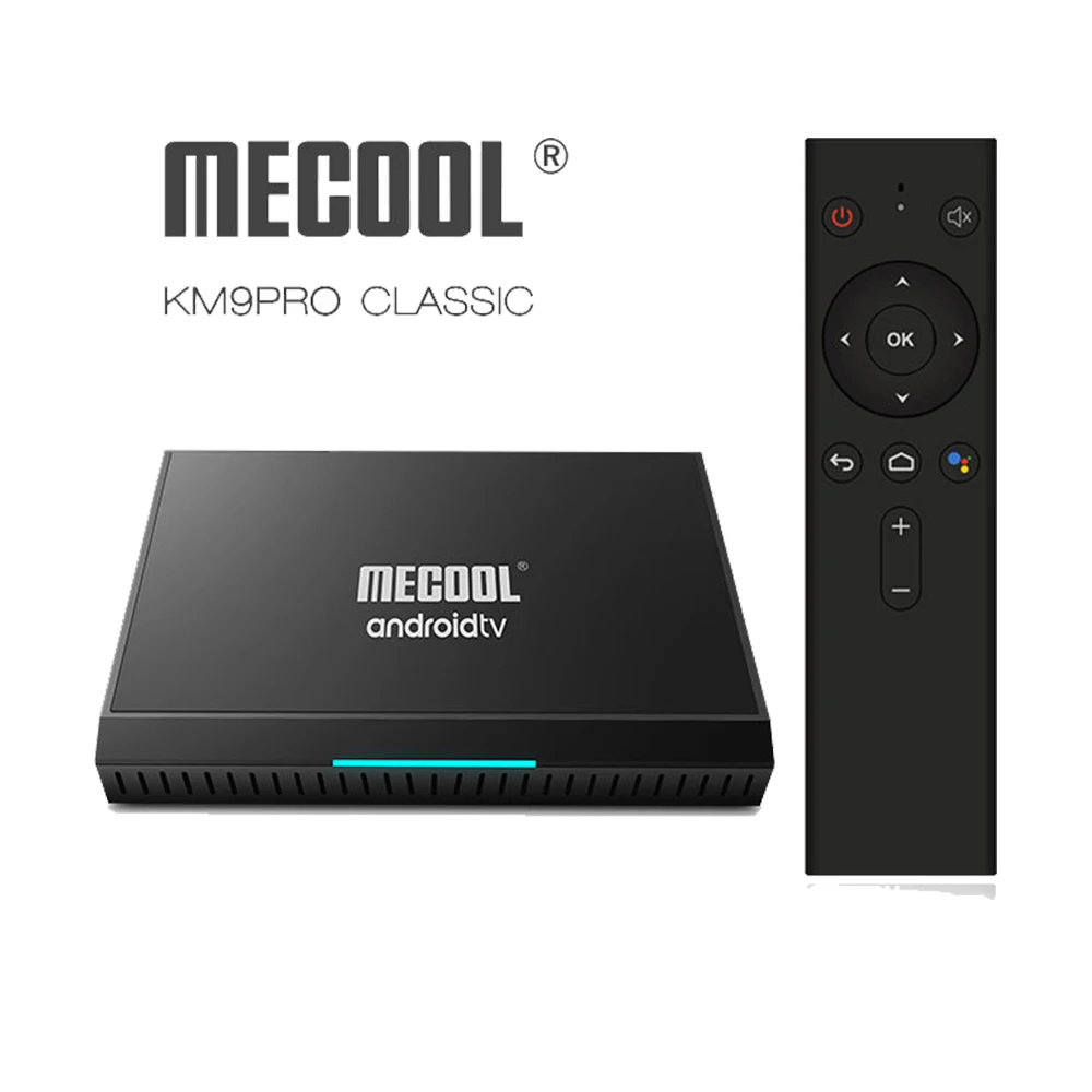 Классическая приставка Mecool KM9 Pro ТВ на Android Amlogic S905X2 9 0 2 ГБ 16 4K HDR хромированный