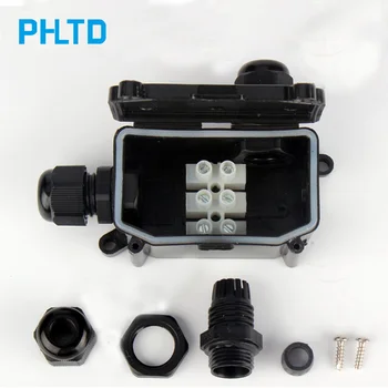 

Outdoor street light wire junction box seal waterproof box with terminal IP65 one into two out Quick waterproof connector