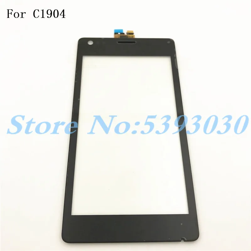 Top Quality 4.0 inches For Sony Xperia M C1904 C1905 Touch Screen Digitizer Sensor Panel Front Glass Lens With Logo