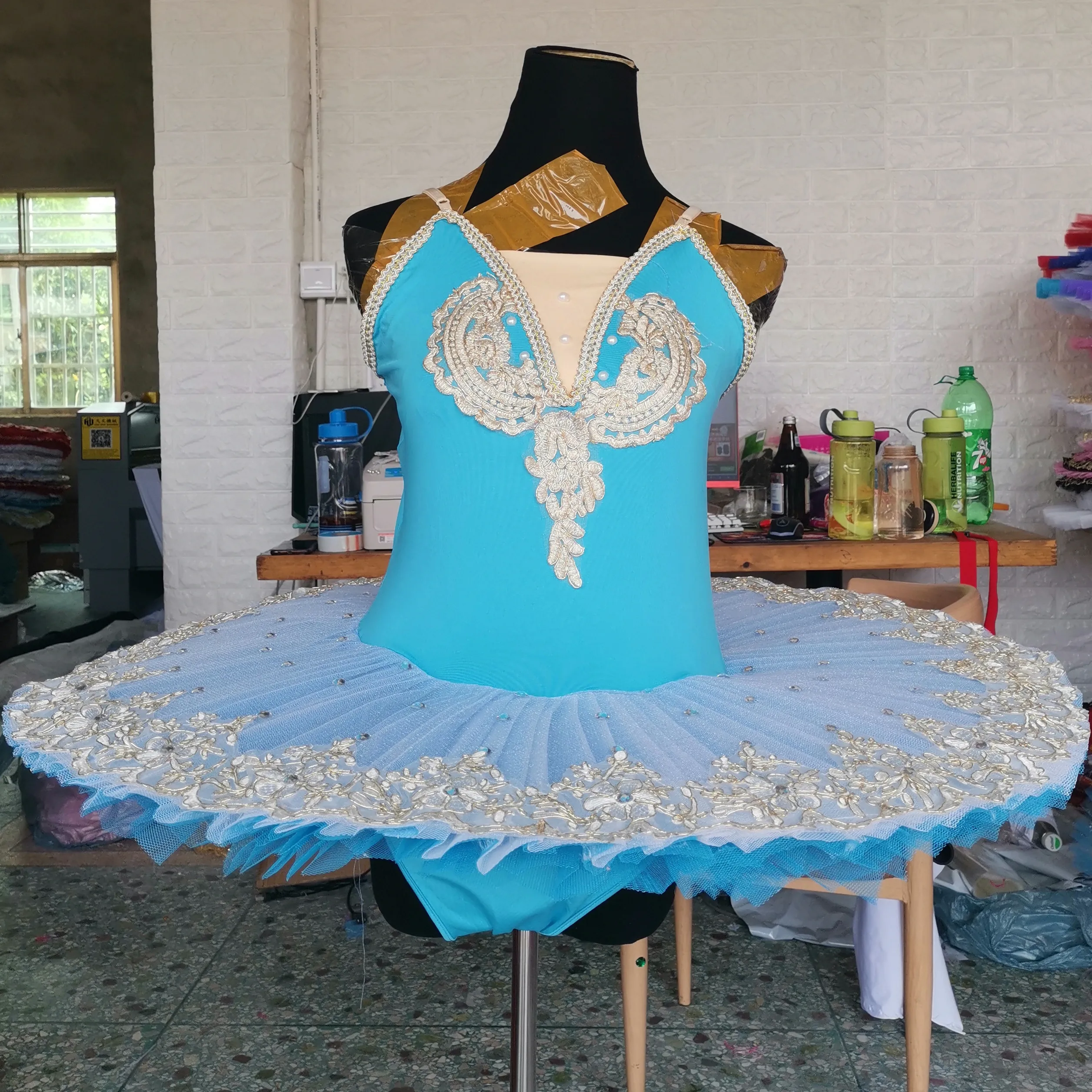 Leotard Professional Ballet Dress For Tutu Skirts Belly Dance Costumes Princess For Children Pancake Dancewear