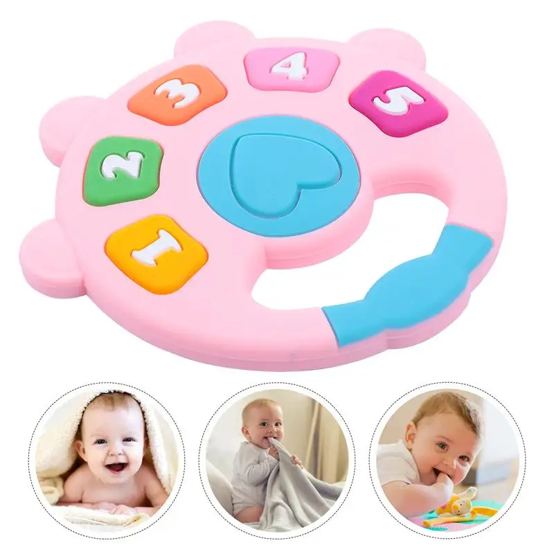 

1pc Baby Soft Soothing Teether Adorable Digital Silicone Teeth Grinding Toy