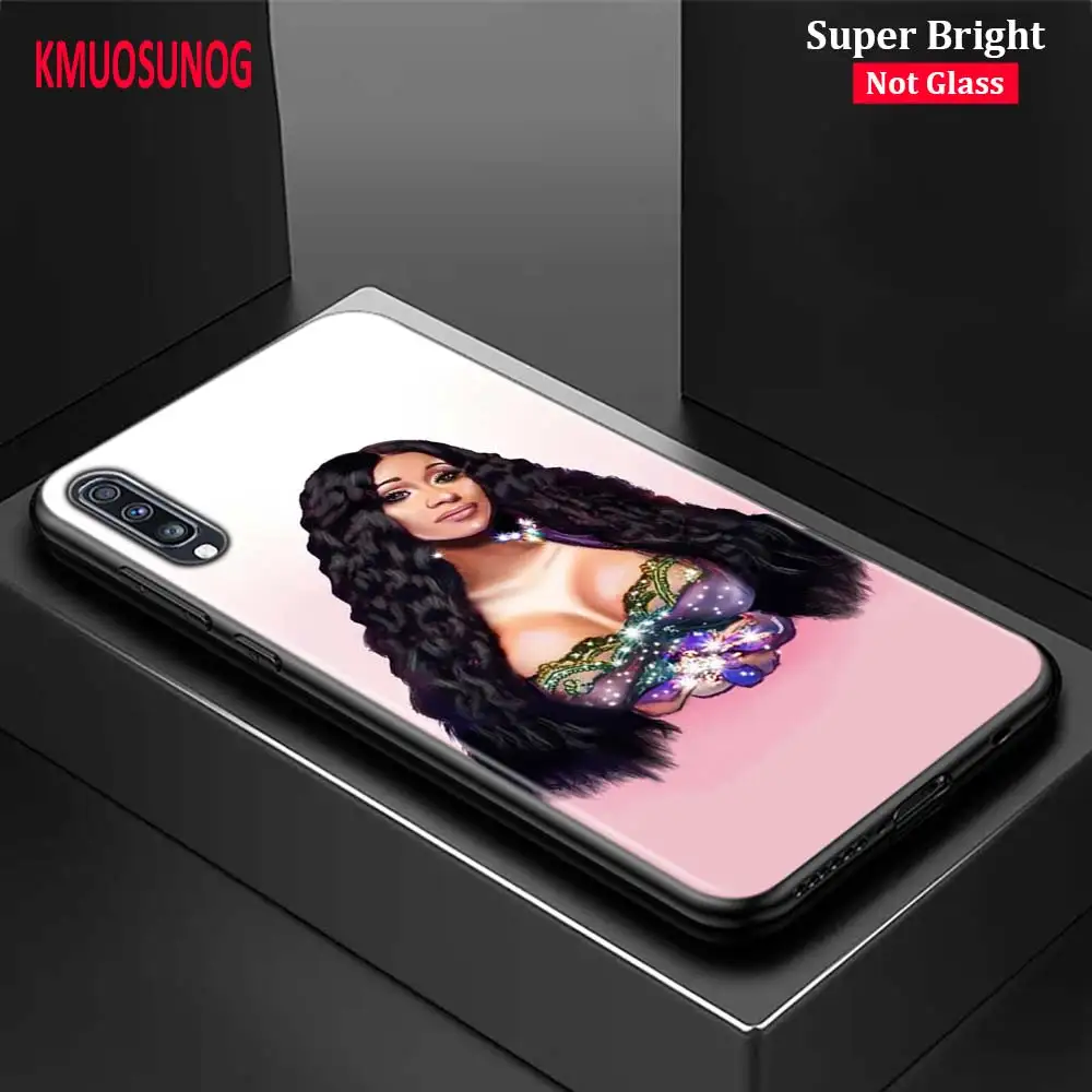 

Black Cover Rapper pop Cardi B Rap for Samsung Galaxy A70 A90 A80 A60 A50 A40 A30S A20E A20S A10 Phone Case