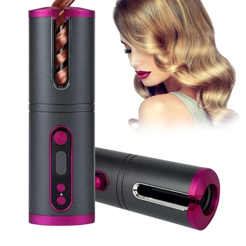 

Automatic Hair Curler Iron Wireless Curling USB Rechargeable Air Ceramic Roller Perm Easy Use Practical Hair Styling Tools