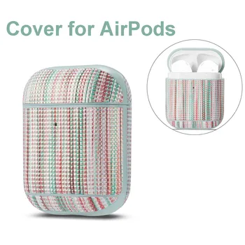 

Luxury Sheepskin Protective Cover Skin for Airpods Earphone Case Cover for Apple AirPod 12 Colored Drawing Genuine Leather Shell