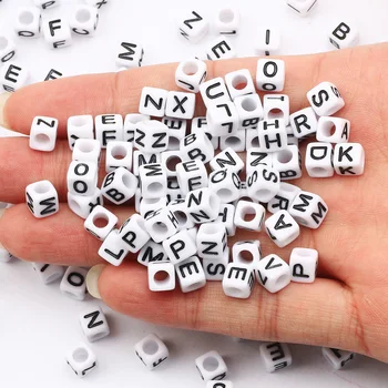 Square Alphabet Letter Beads 1