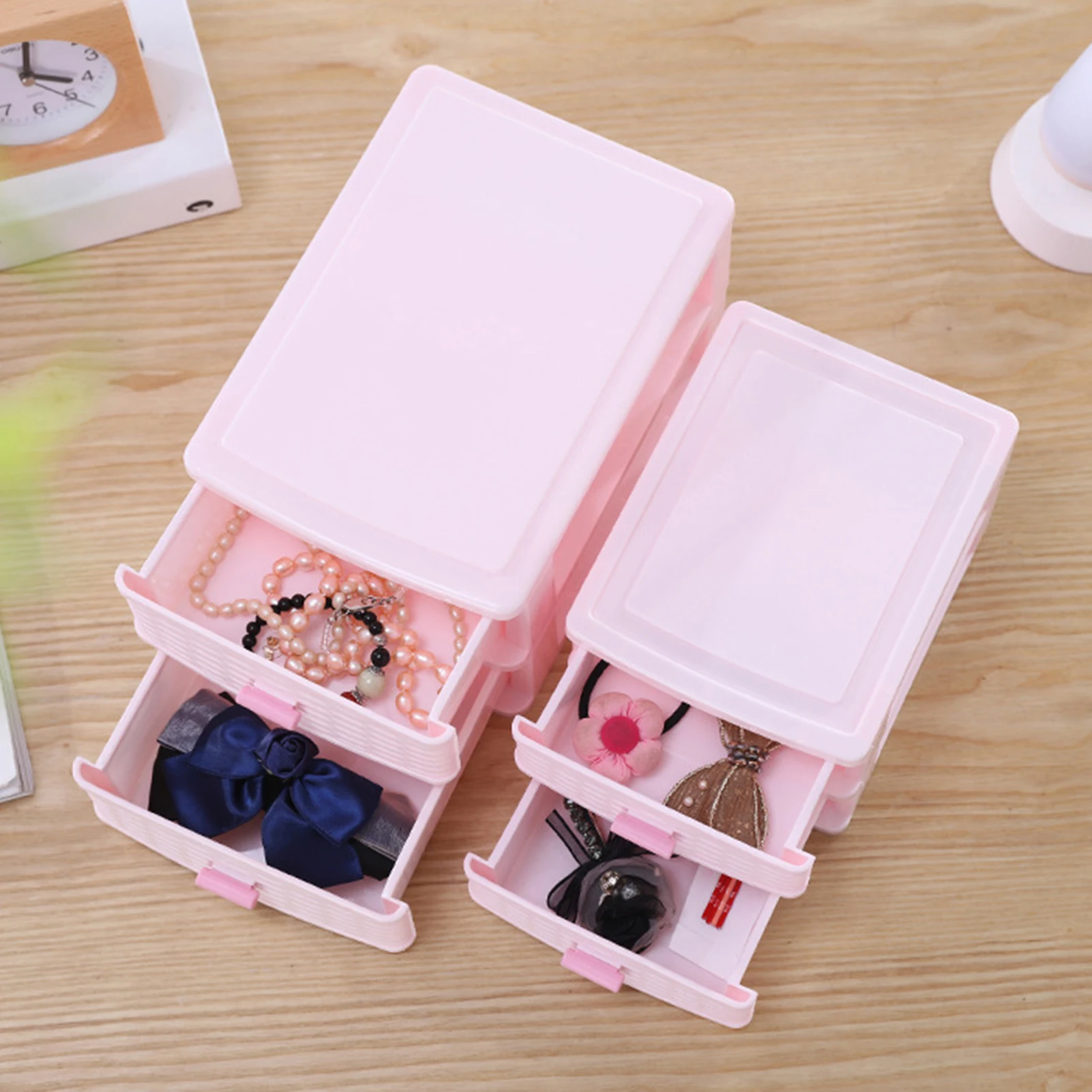 Desktop Mini Storage Box Small Drawer Multilayer Plastic Storage Cabinet  Cosmetic Jewelry Box Stationery Box Storage Box1pc