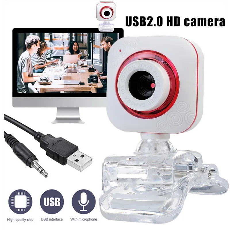 Испания быстрая перевозка груза HD веб-камера 480p USB камеры 360 градусов Поворотная