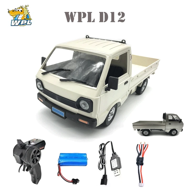 WPL D12 1/10 полноприводный Радиоуправляемый автомобиль имитация дрифта грузовик