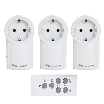 

Universal EU Socket Power Outlet RF 433mhz Wireless Remote Control Smart Socket Plug Compatible Broadlink RM4 Pro For Smart Home