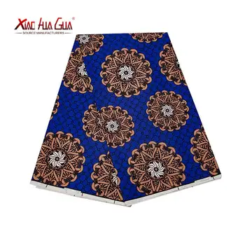 

2020 Free shipping Ankara African Wax Veritable Real Wax Fabric Polyester Sewing Dress Material 6yards/One Pieces FP6275