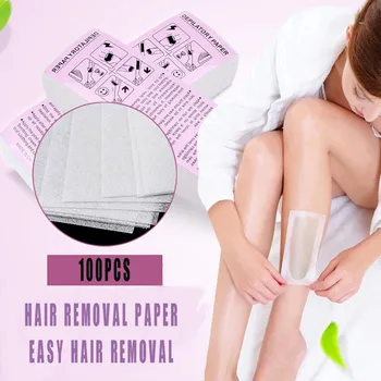 

Thick Non-woven Hair Removal Paper White Hair Removal Cream Auxiliary 100PCS Wax Strips Paper for Waxing #Zer