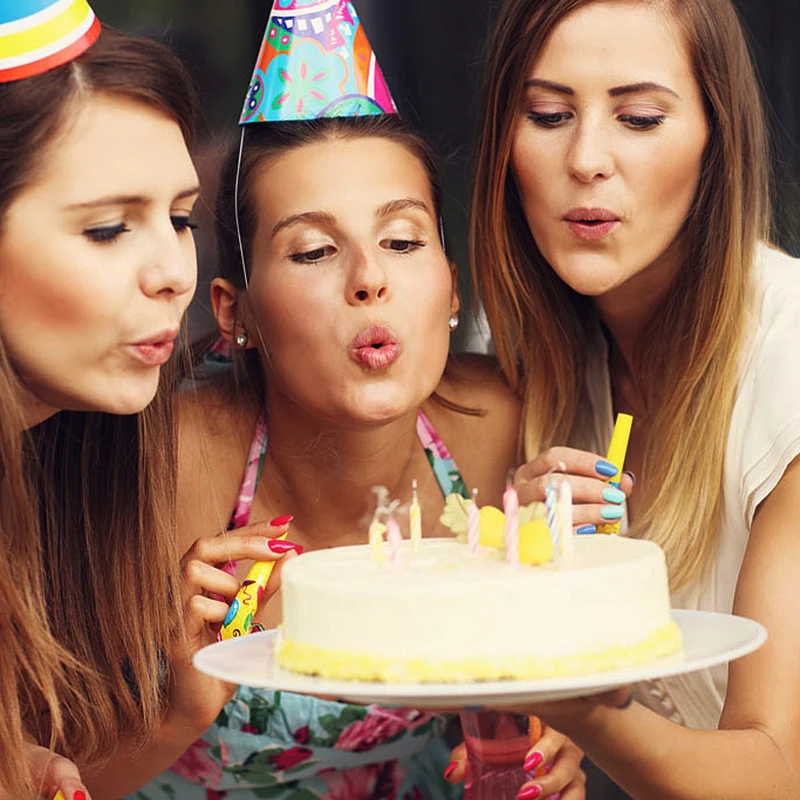 10 шт., волшебные незадуваемые свечи на день рождения, забавные вечерние торты, игрушки для мальчиков и девочек, TSLM2