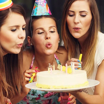 

10Pcs Magic Relighting Candles for Birthday Fun Party Cake Boy Girls Trick Toys TSLM2