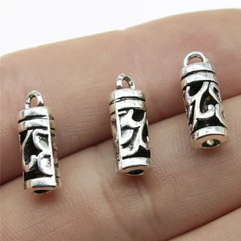 

Antique Silver Color 16x6x6mm Buckle Clasps Hooks Crimp End Beads Caps Metal Charms Creativity Diy 120 Pieces