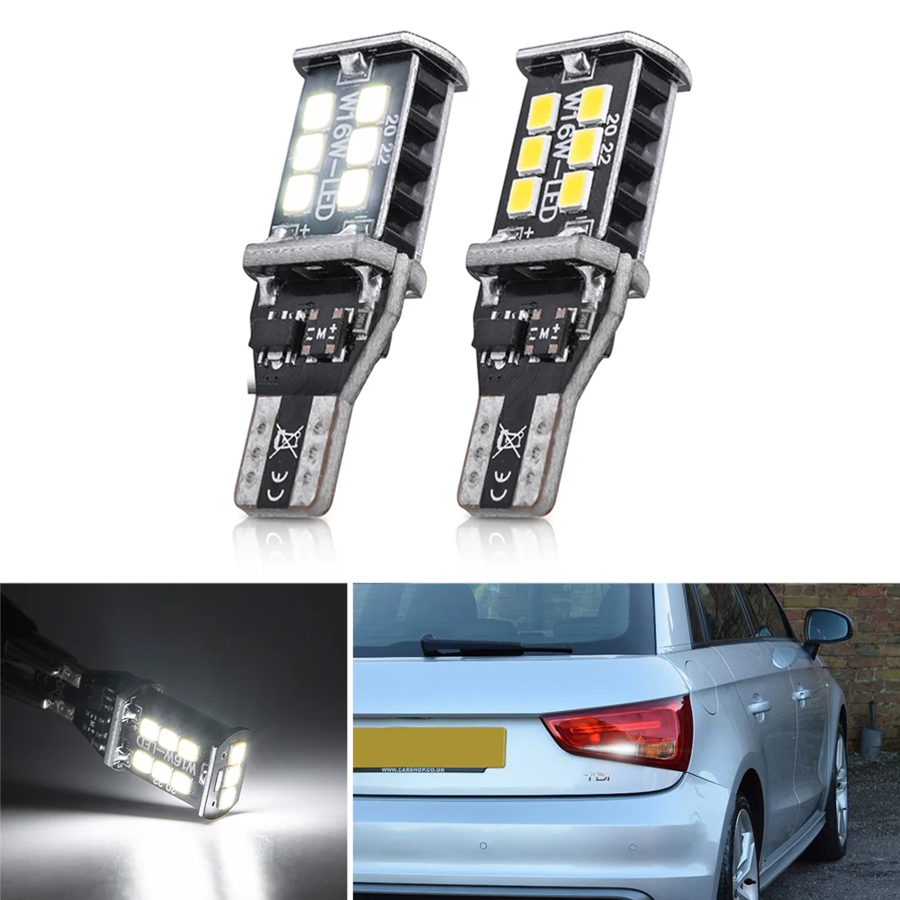 2X T15 W16W 921 955 Led Back up Reversing Light Bulb For Audi A1 8X1