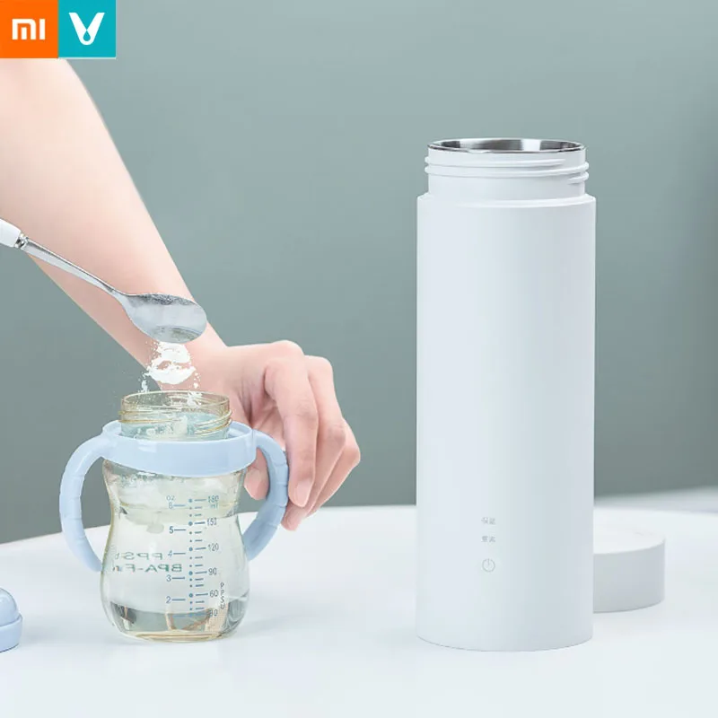 Xiaomi Viomi, электрическая чашка для воды, 400 мл, портативный термос, чашка для тушения, с сенсорным управлением, изоляционный горшок, сохраняющая тепло, бутылка для путешествий, на открытом воздухе