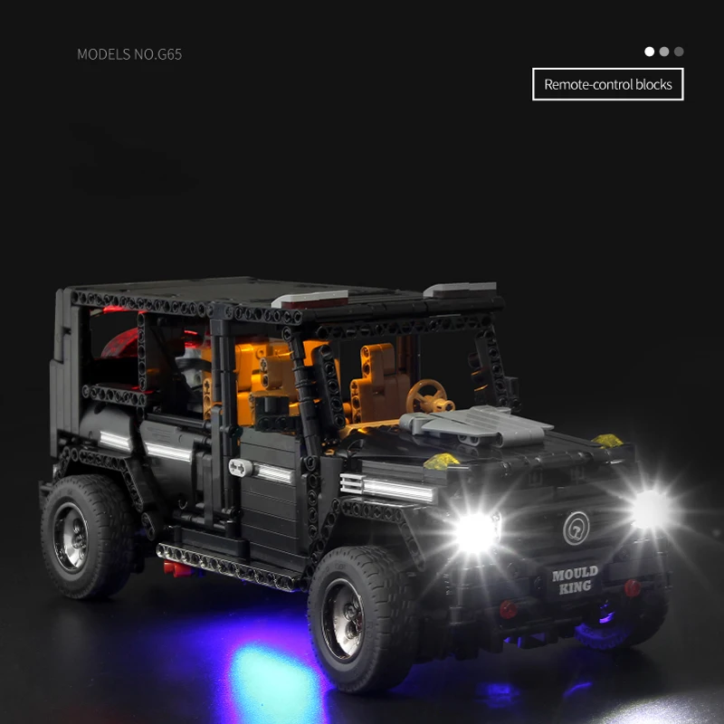 MOC 2425 Technic Series внедорожник Супер гоночный Benz Черный AWD универсал модель G500