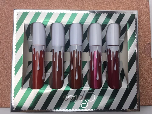Новинка, KYLIE BIRTHDAY MEGA BUNDLE карандаш, стойкий макияж, водостойкий жидкий блеск для губ, помада «kilie», kyliejenner, тени для губ - Цвет: Светло-зеленый