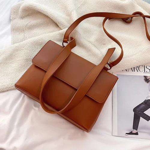 iVog New Arrival Everyday Female Small Shoulder Messenger Handbag Geometric vuiton Black Hand Bags for Women - Цвет: brown