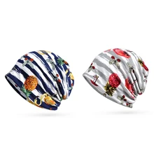 Женская мода полосатый принт Беговая Кепка шарф солнечные очки дышащий солнцезащитный козырек эластичный хлопок шляпа Шея теплая Повседневная шляпа Головной убор