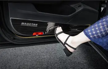 

Car-Styling Protector Side Edge Protection Pad Protected B7 Anti-kick Door Mats Cover 2017-2019 For Volkswagen magotan B8