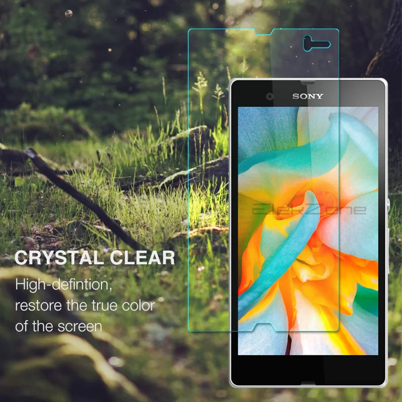 Закаленное стекло 9H с нанопокрытием для экрана телефона пленка Sony Xperia Z 2.5D HD