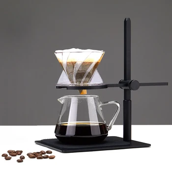 

Adjustable V60 Style Cloud Coffee Pot Hand Punch Pot Filter Cup Holder Stainless Steel Coffee Hand Punch Coffee Tools