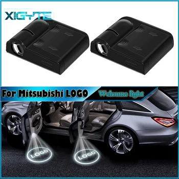 

2pcs 2019 Wireless magnetic Car Door welcome LED laser Projector Light Shadow Ghost Courtesy lamp For Mitsubishi Car Accessories