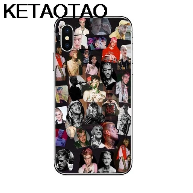 Розовый KETAOTAO Lil Peep Super 1 rapper чехол для телефона s для iPhone 4S 5C 5S 6S 7 8 Plus XR XS Max чехол кристально чистый мягкий TPU чехол s - Цвет: Розовый