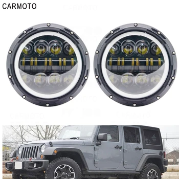 

2x7''Round Led Headlight for Unlimited Rubicon uaz4x4 Land Rover Hummer Suzuki Samurai Nissan for ToyotaFJ Mazda Ford F150 bmw