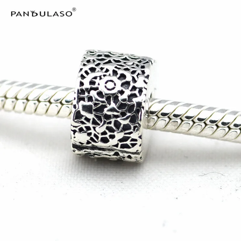 

Fits Original Bracelets & Bangle Lace Clip Charm With CZ Beads For Jewelry Making Sterling Silver Jewelry Woman DIY