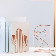 Скандинавские кованые защитный уголок для книг канцелярские принадлежности книжная полка Настольный органайзер книжный шкаф 2 шт./лот книга комиксов стенд