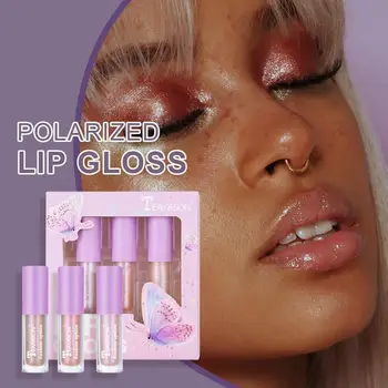 

3PCS Lip Oil Lipstick Waterproof Matte Pigment Long Lasting Lip Gloss Women Makeup Lipgloss Blush Highlight Set