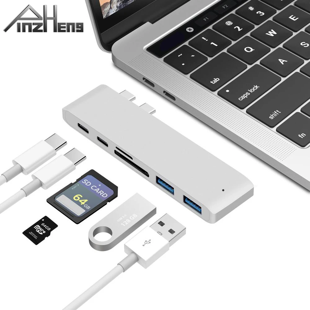 USB 3.0 Type C Hub к HDMI адаптеру 4K Thunderbolt 3 с 1 TF SD Reader слот PD для MacBook Pro/Air 0|USB-хабы| |