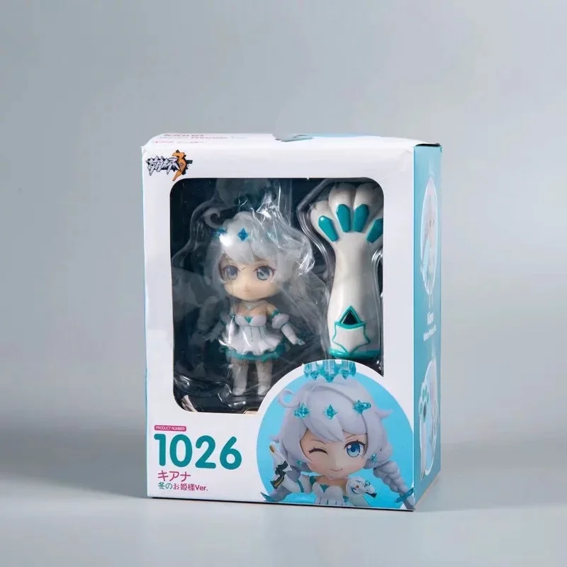 13 см японского аниме Honkai Impact 3 GSC 1026# киана каслана Nendoroid Q версия ПВХ фигурка Коллекционная модель игрушки прекрасный подарок - Цвет: With Original Box