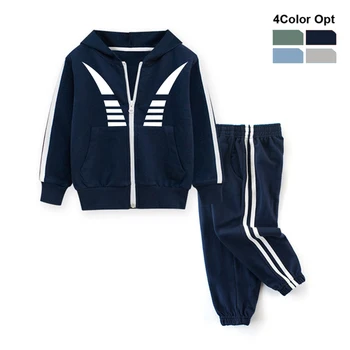 

Boys Girl Tracksuit Toddler Kids Baby Hood Hoodie Sweat Coat Sport Long Pants Trousers Children Running Zip Clothes Set vvfds
