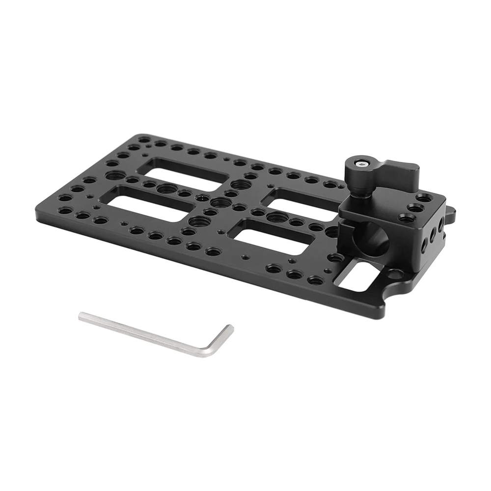

Kayulin Multi-purpose Cheese Plate Backboard Plate With 15mm Rod Clamp For V Lock Mount Power Splitter