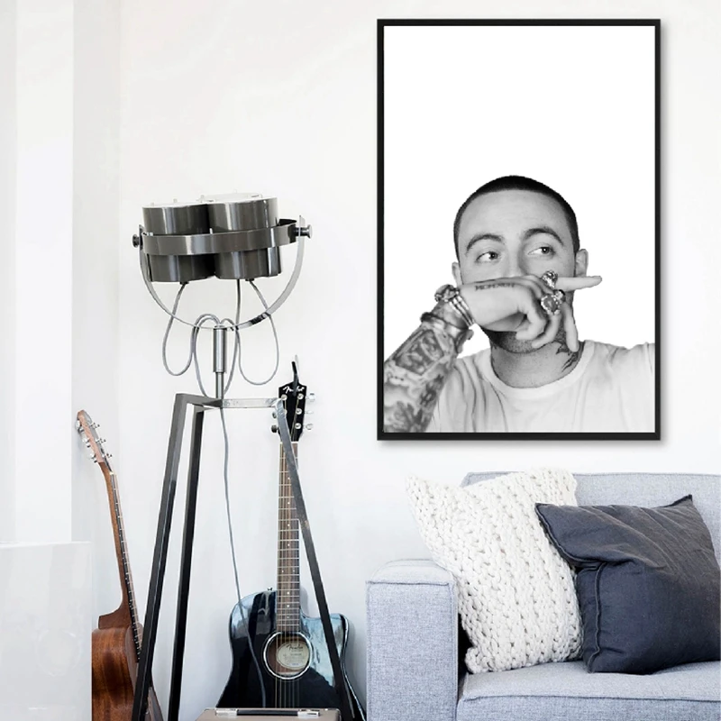Rapper Mac Miller фотография на холсте художественные принты самоуход хип-хоп текст