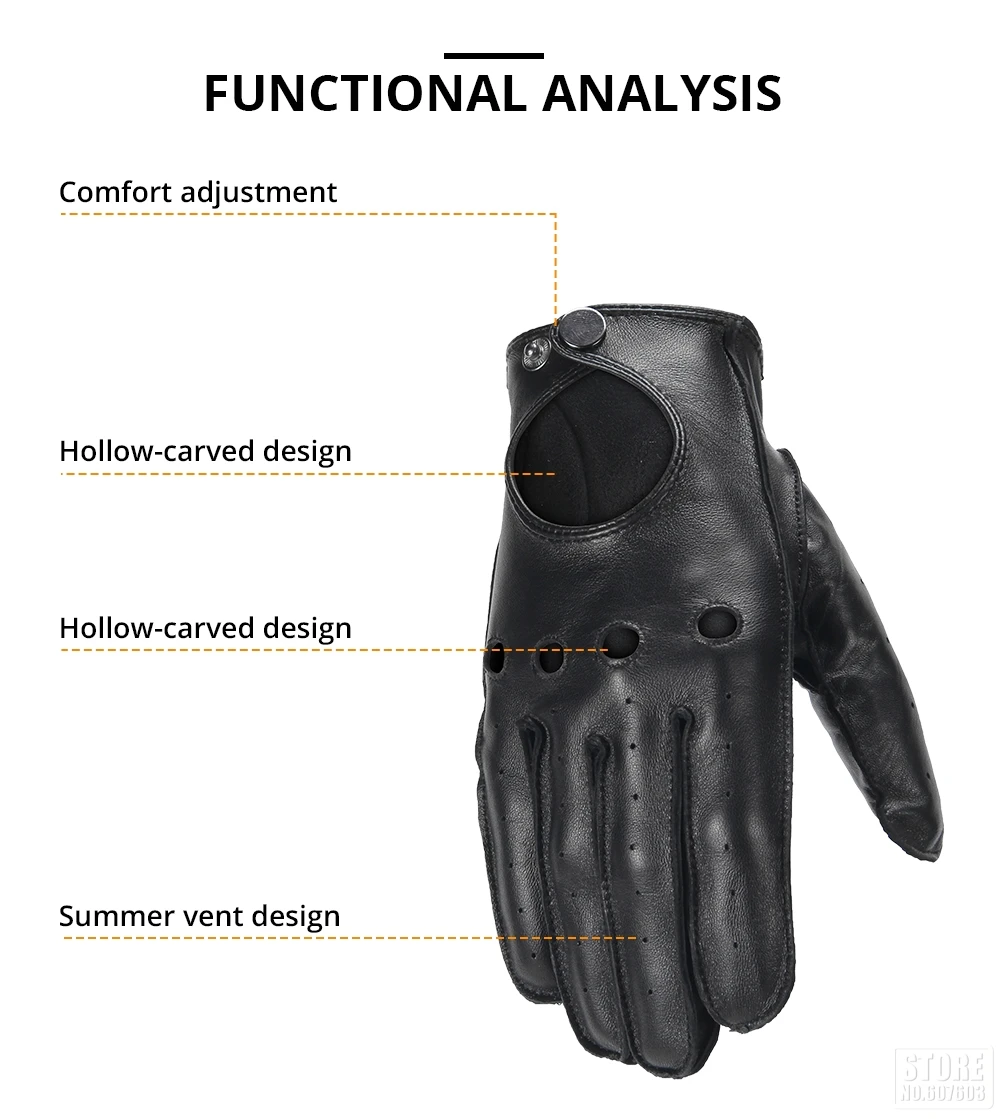 HEROBIKER Мотоциклетные Перчатки Guantes Moto мужские ретро Мотоциклетные Перчатки Кожаные мото полный палец винтажные Мотоциклетные Перчатки