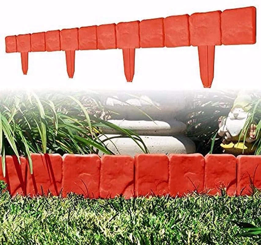 10 шт. сад забор окантовкой мощеные каменный эффект Пластик газон - Цена: US $6.68