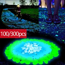 

Romantic Landscaping Luminous Stone Garden Decor Glow In Dark Pebbles Outdoor Fish Tank Decoration Pebble Rocks Aquarium