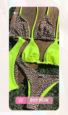 Yellow Color Swimsuit Sexy Bikinis Pathchwork Print Bikini Set 2021 Beachwear Micro Thong Bandage Bathing Suits String Biquini bathing suit sets