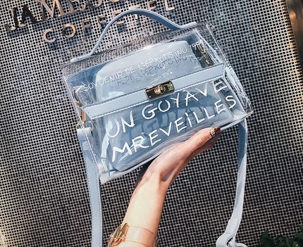 

2020 new Bag Transparent Women 's 2019 New Fashion 'S Shoulder Bag Korean- Style Summer Versatile clear bag luxury Handbag Laser