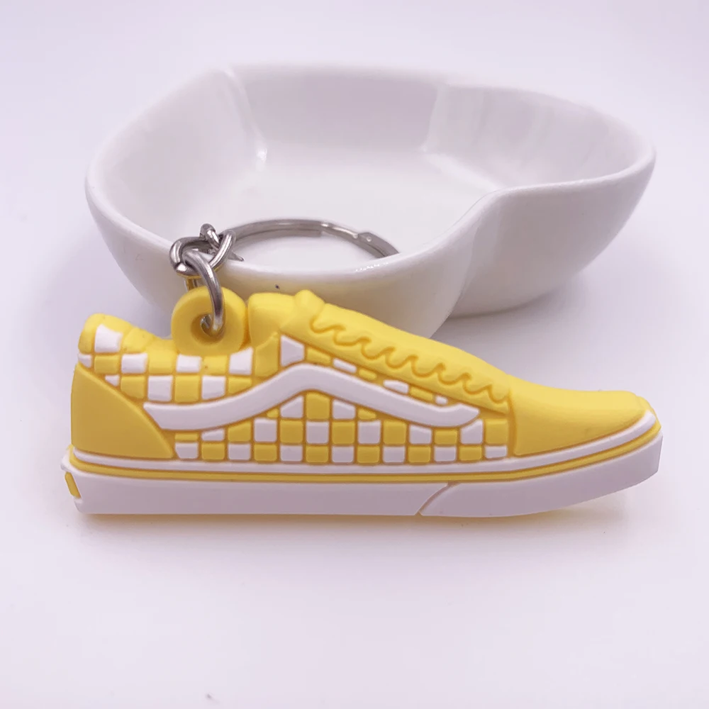 Силиконовый мини брелок для ключей Jordan Shoe Chain подарок для женщин и мужчин и детей баскетбольные кроссовки Porte Clef - Цвет: K0021-1