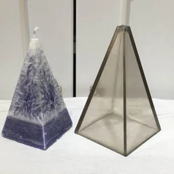

Pyramid 3D Candle Mold DIY Handmade Candle Mould Soap Decorations Handcraft Candle Making Tool Practical moldes Candle Durable