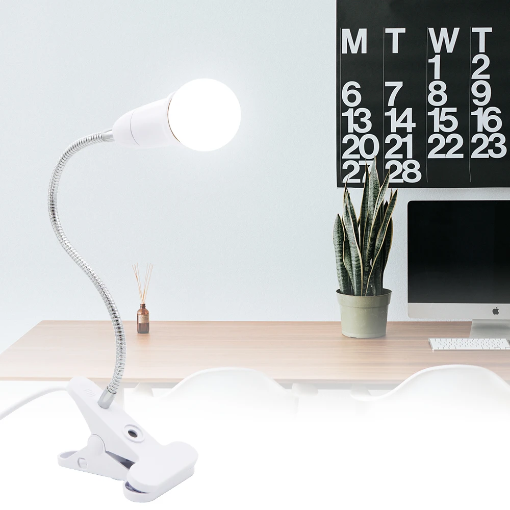 Adjustable LED Lamp Base with On/Off Switch and Plug
