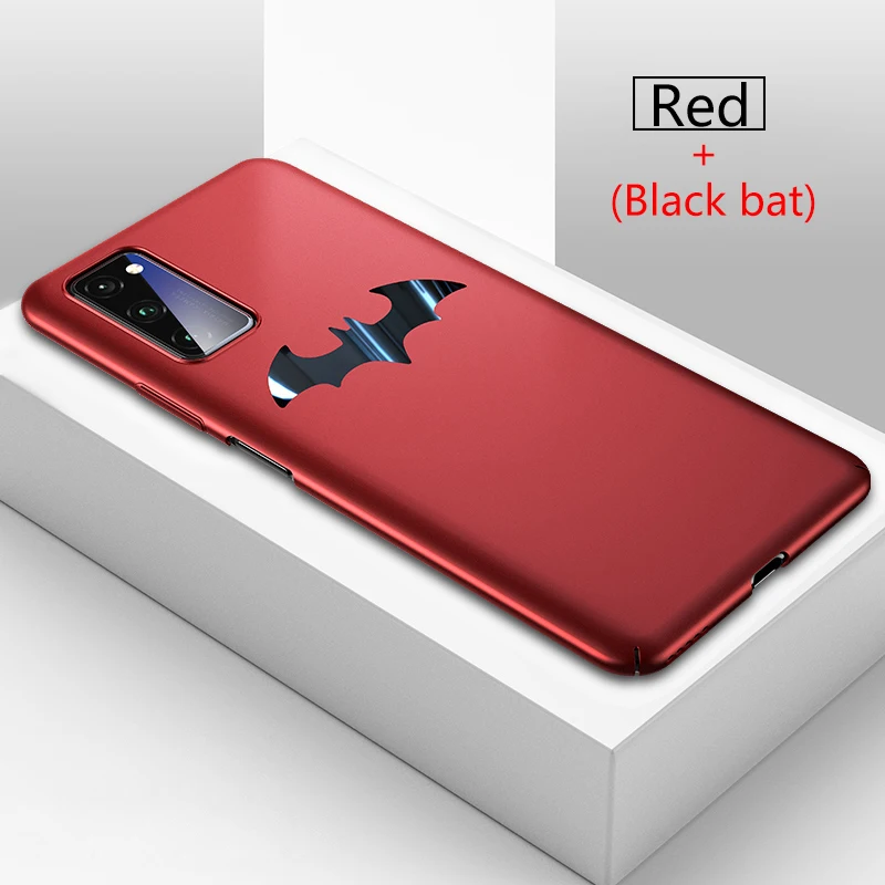 Роскошный чехол для телефона huawei Honor V30 20 Pro, Ультратонкий матовый автомобильный Магнитный чехол-держатель для Honor 20S 10 10i, жесткий чехол-накладка из поликарбоната - Цвет: Red Black