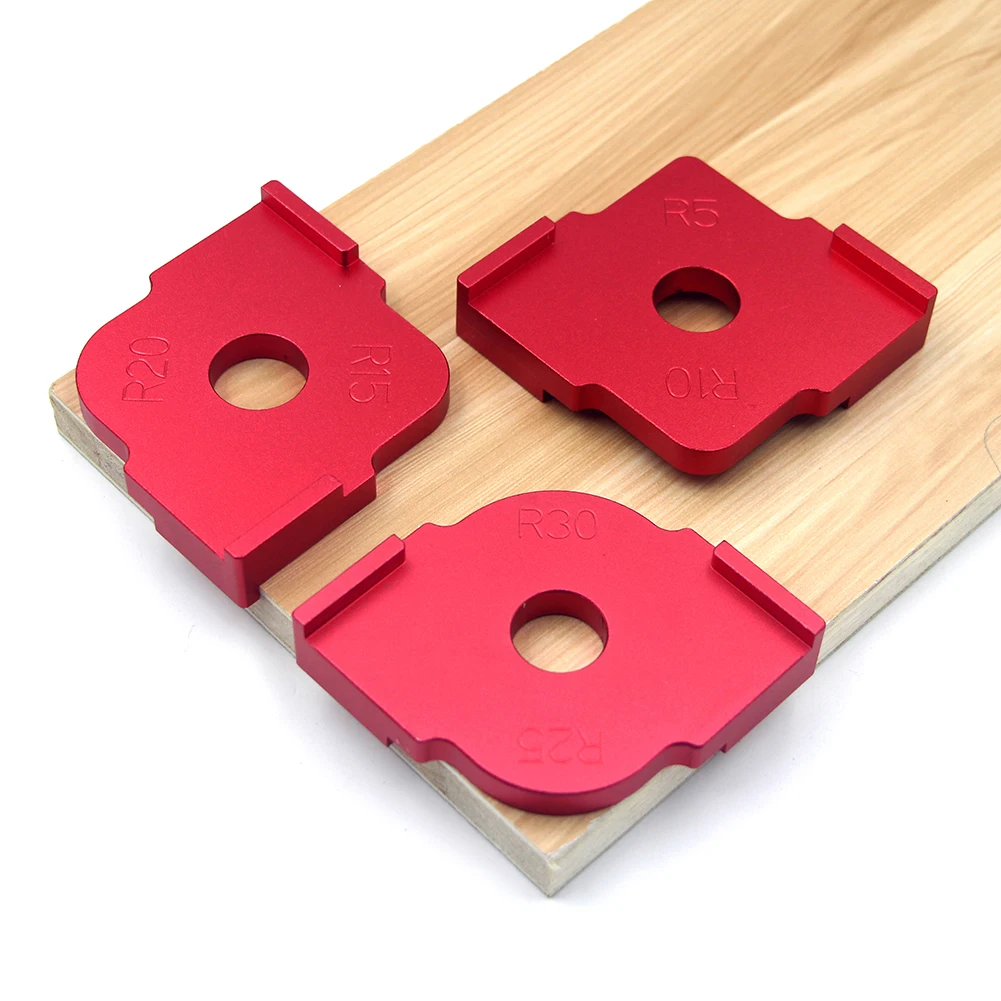 

3pcs Wood Panel Radius Quick-Jig Router Table Bits Engraving Machine Trimmer Jig Corner Templates Kit