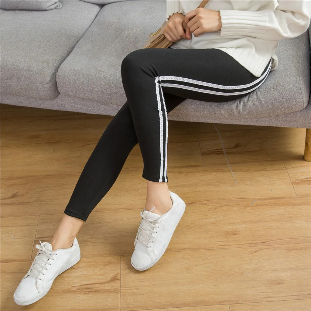 35 Push Up Leggings Fitness Legging Ladies's Jeggings tripe Printing Elastic Force Exercise Fitness And Running Pants